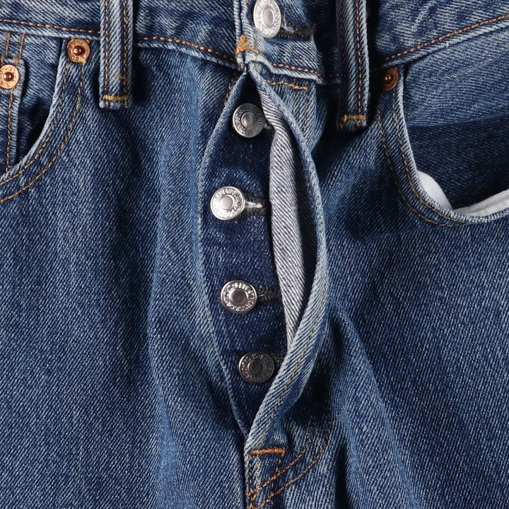 Levi's 501 straight denim pants for men, size W33 cotton blue type Vintage Second Hand