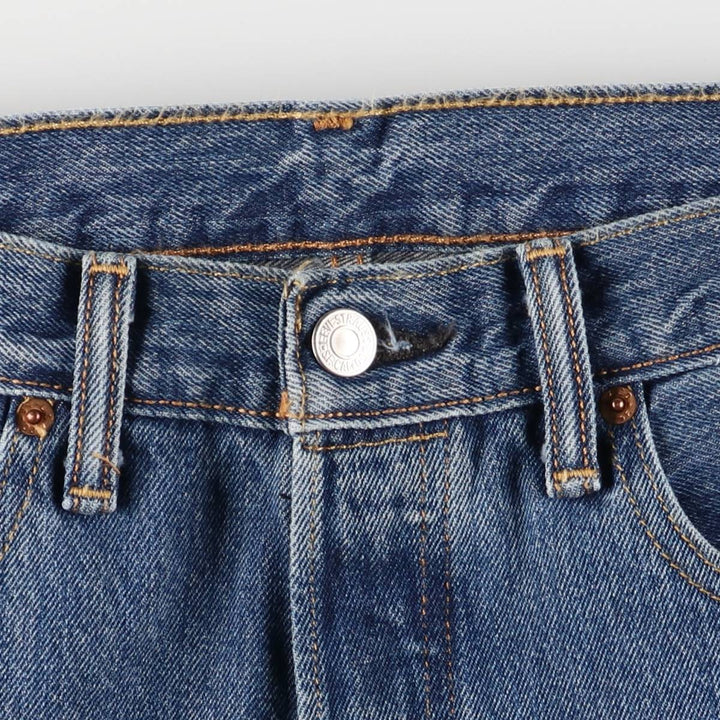 Levi's 501 straight denim pants for men, size W33 cotton blue type Vintage Second Hand