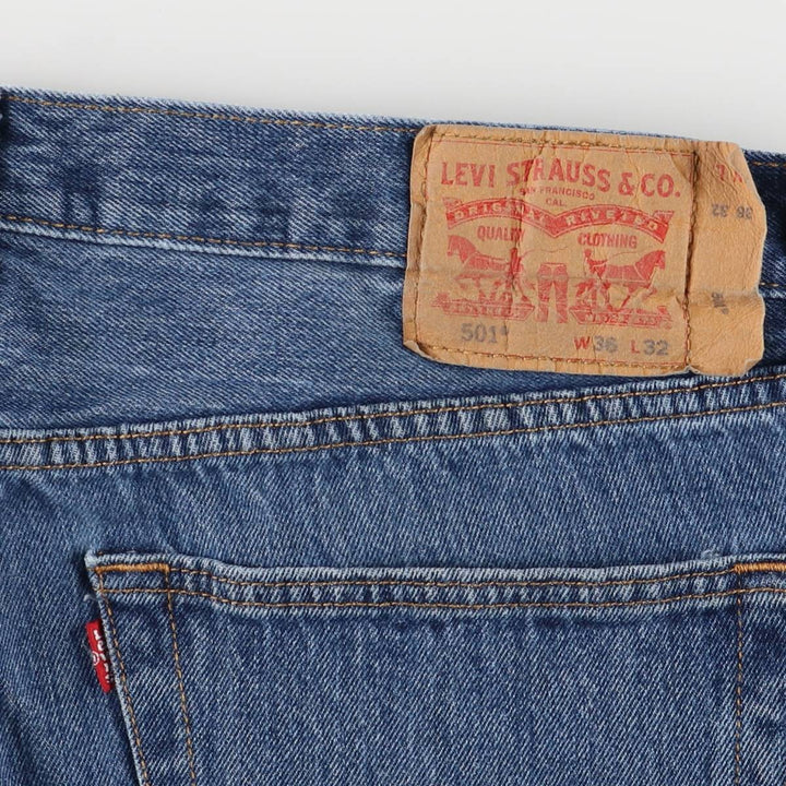 Levi's 501 straight denim pants for men, size W37 cotton blue type Vintage Second Hand