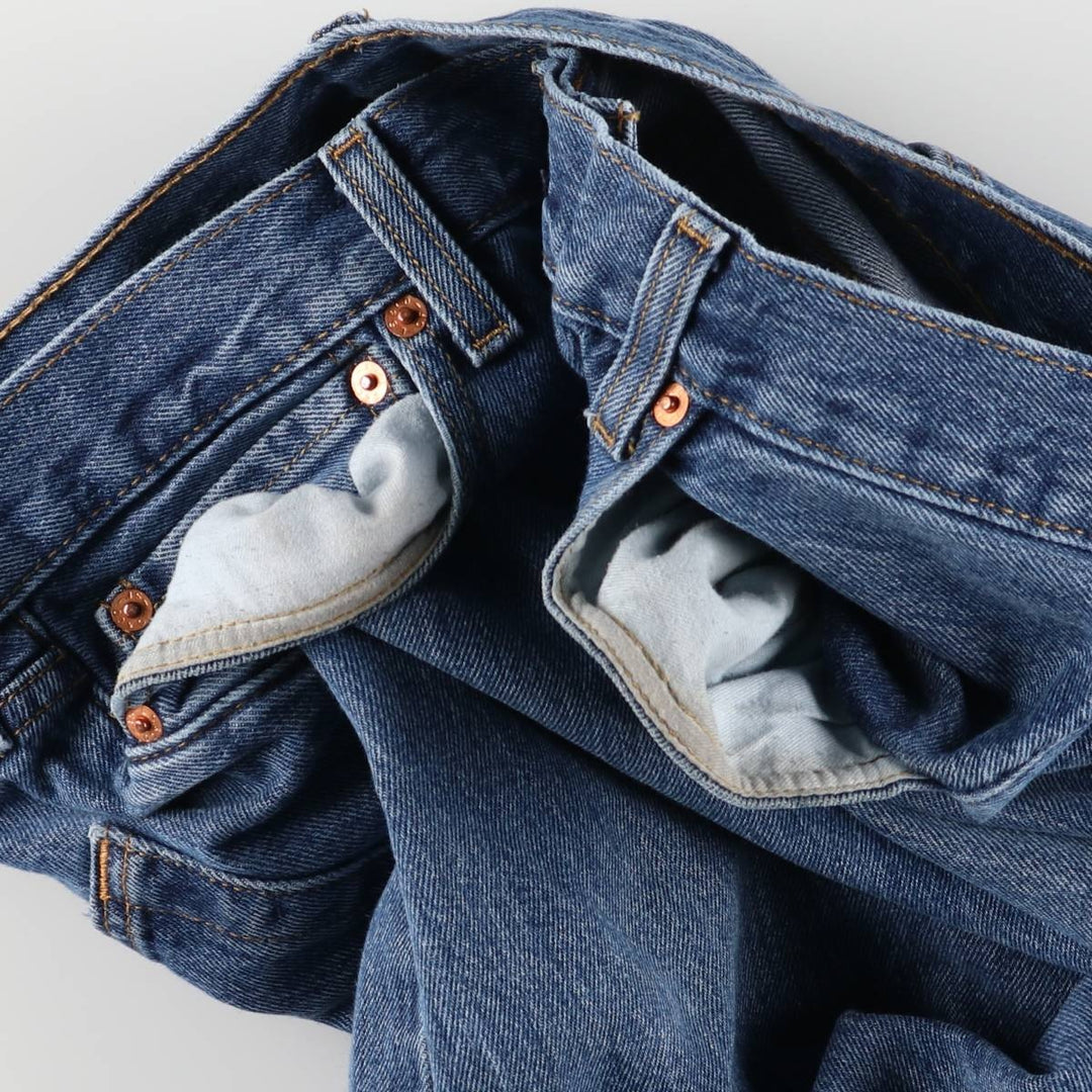 Levi's 501 straight denim pants for men, size W37 cotton blue type Vintage Second Hand