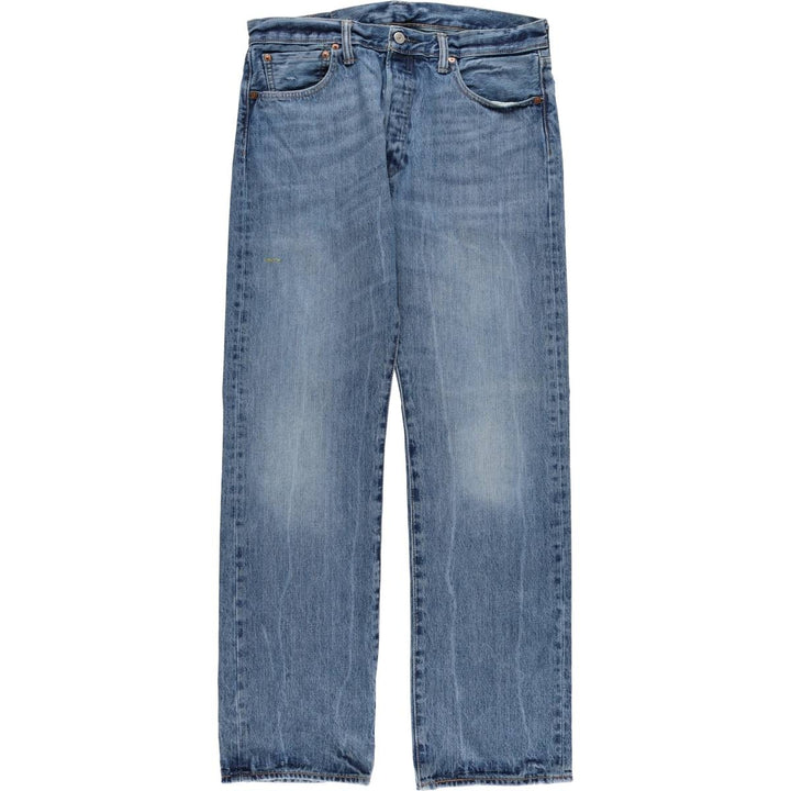 Levi's 501 straight denim pants for men, size W34 cotton blue type Vintage Second Hand