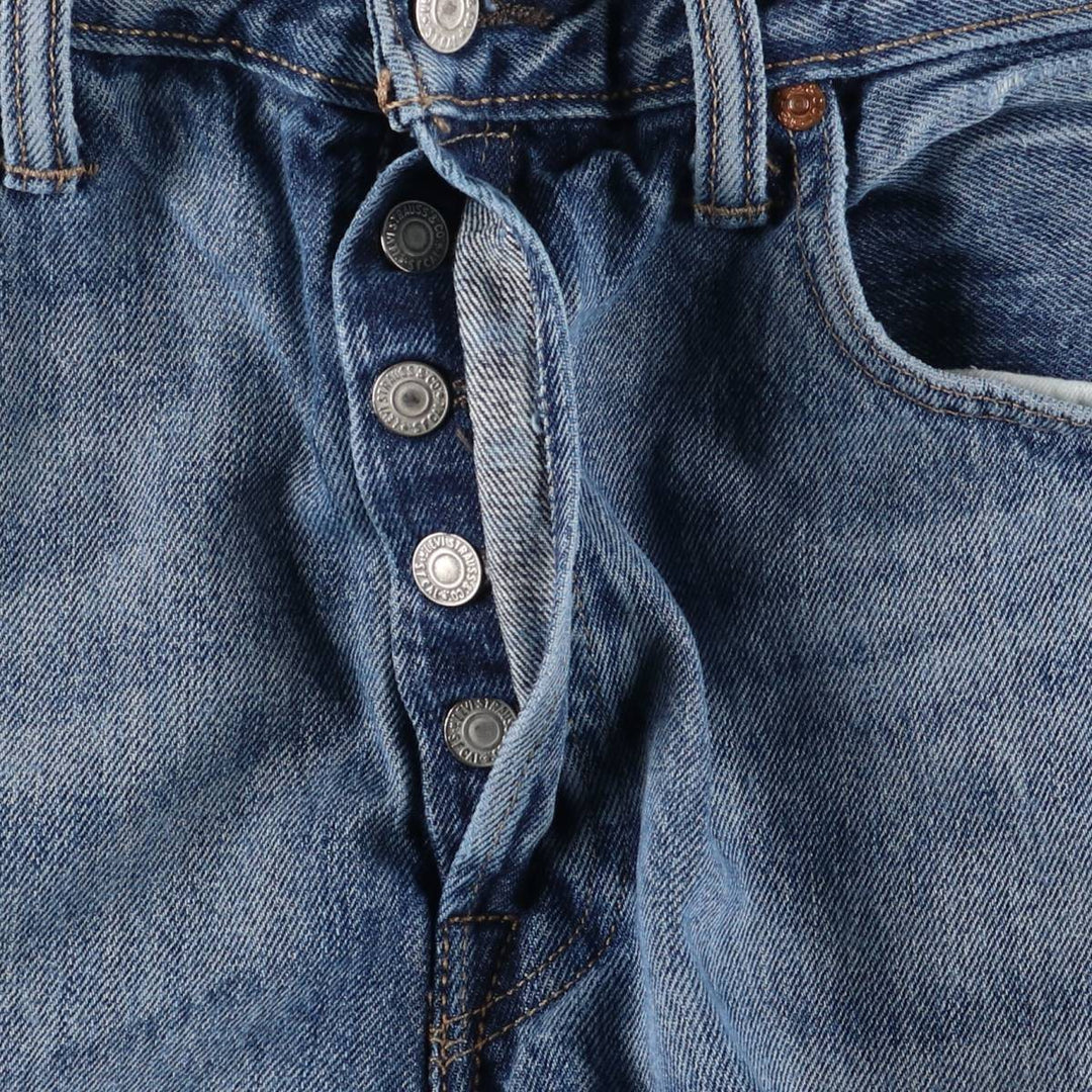 Levi's 501 straight denim pants for men, size W34 cotton blue type Vintage Second Hand