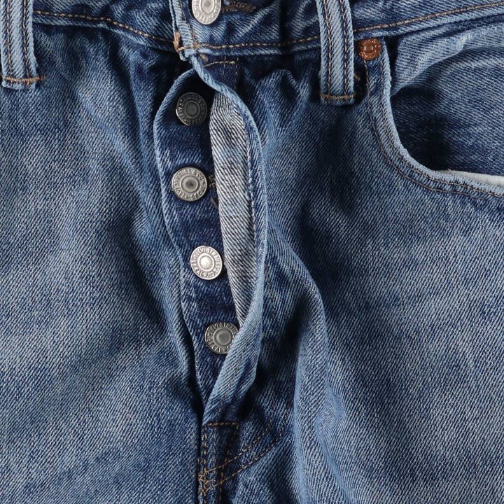 Levi's 501 straight denim pants for men, size W34 cotton blue type Vintage Second Hand