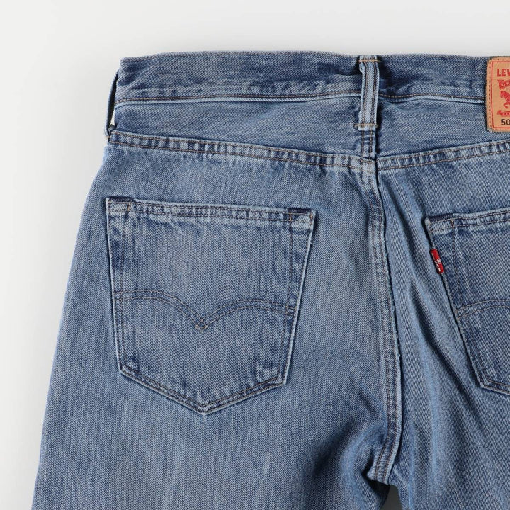 Levi's 501 straight denim pants for men, size W34 cotton blue type Vintage Second Hand
