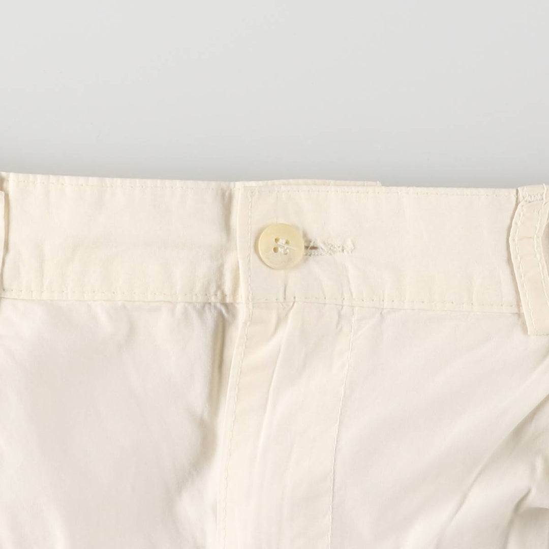 Vintage 90'S Polo by Ralph Lauren two-pleat chino shorts, made in the USA, men's size W35. cotton ivory Vintage Second Hand