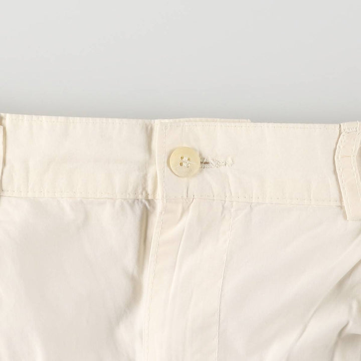 Vintage 90'S Polo by Ralph Lauren two-pleat chino shorts, made in the USA, men's size W35. cotton ivory Vintage Second Hand