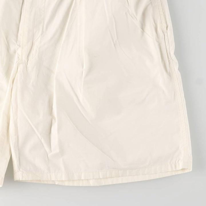 Vintage 90'S Polo by Ralph Lauren two-pleat chino shorts, made in the USA, men's size W35. cotton ivory Vintage Second Hand