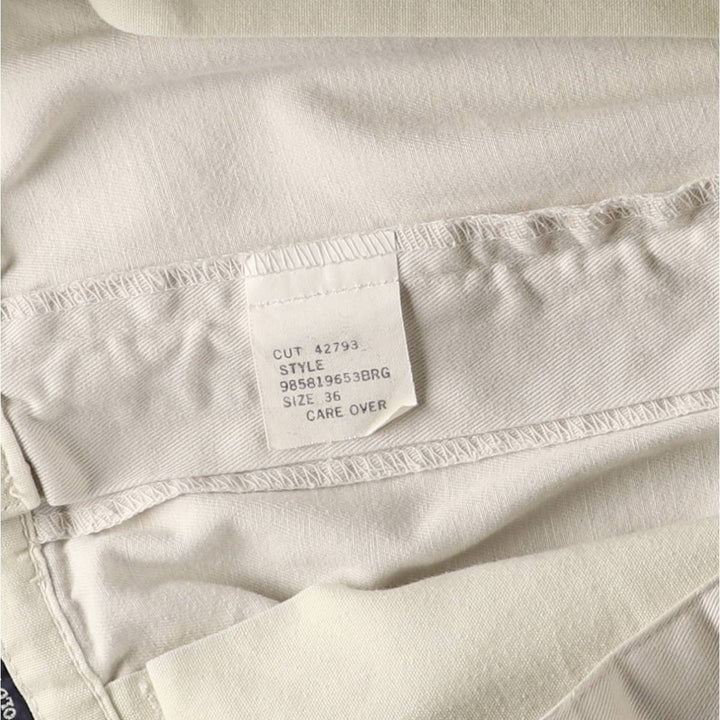 Ralph Lauren Polo Ralph Lauren Two-Pleated Chino Shorts, Made in USA, Men's Size W36 cotton Beige type Vintage Second Hand