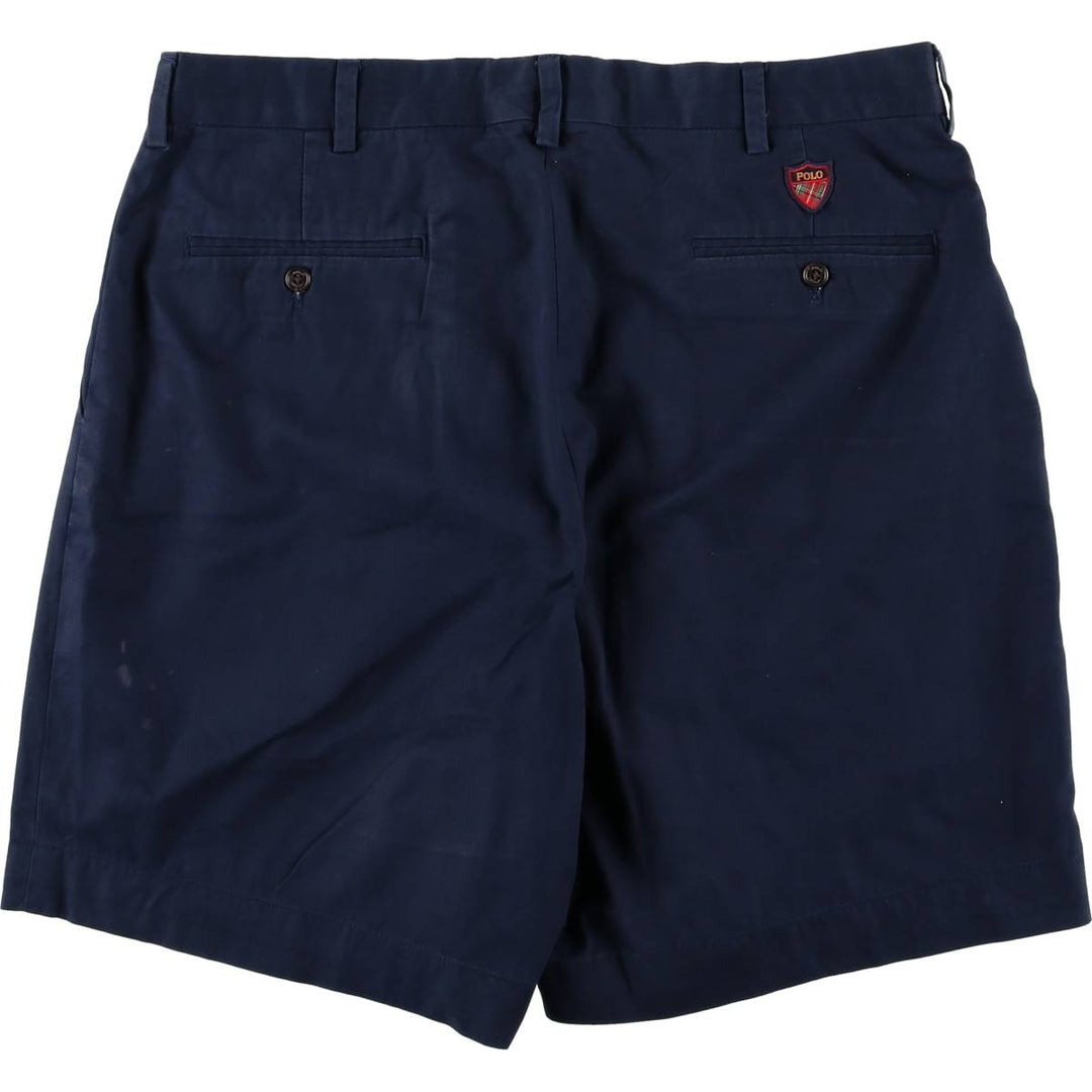 Ralph Lauren POLO GOLF chino shorts, men's size W35. cotton navy blue type Vintage Second Hand