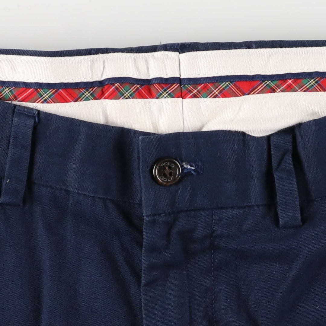 Ralph Lauren POLO GOLF chino shorts, men's size W35. cotton navy blue type Vintage Second Hand