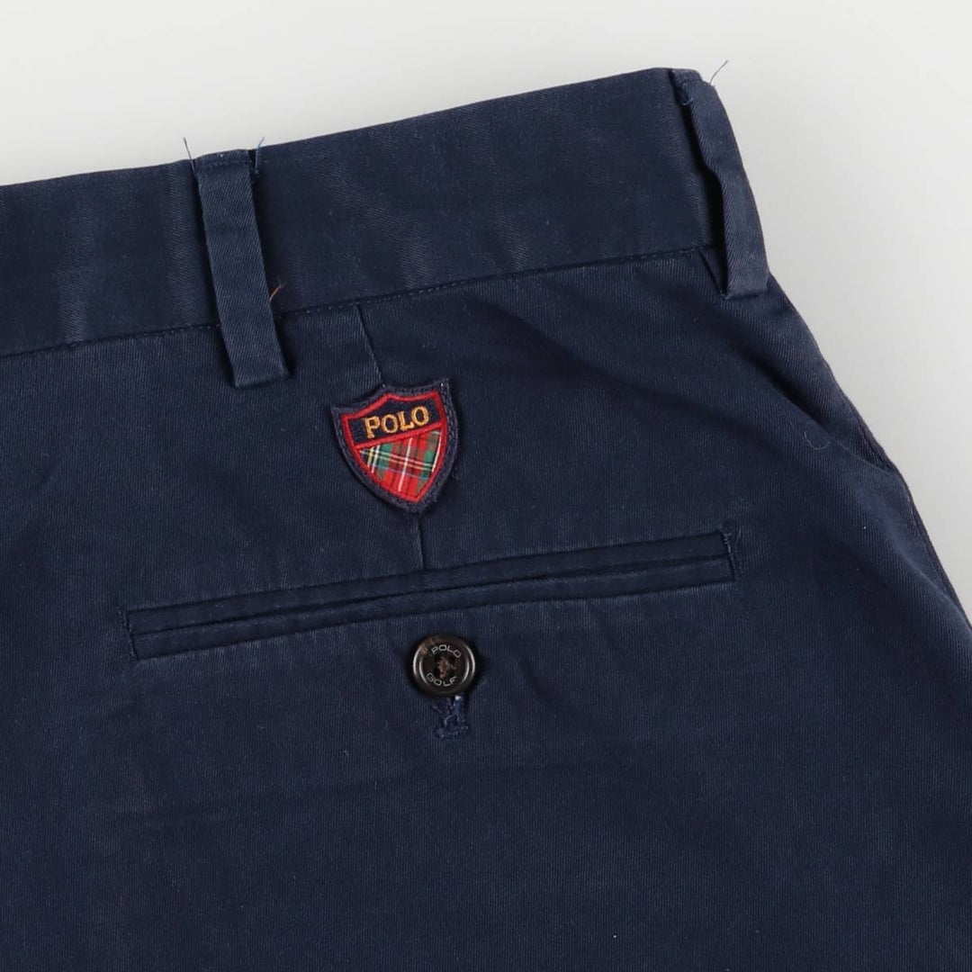 Ralph Lauren POLO GOLF chino shorts, men's size W35. cotton navy blue type Vintage Second Hand