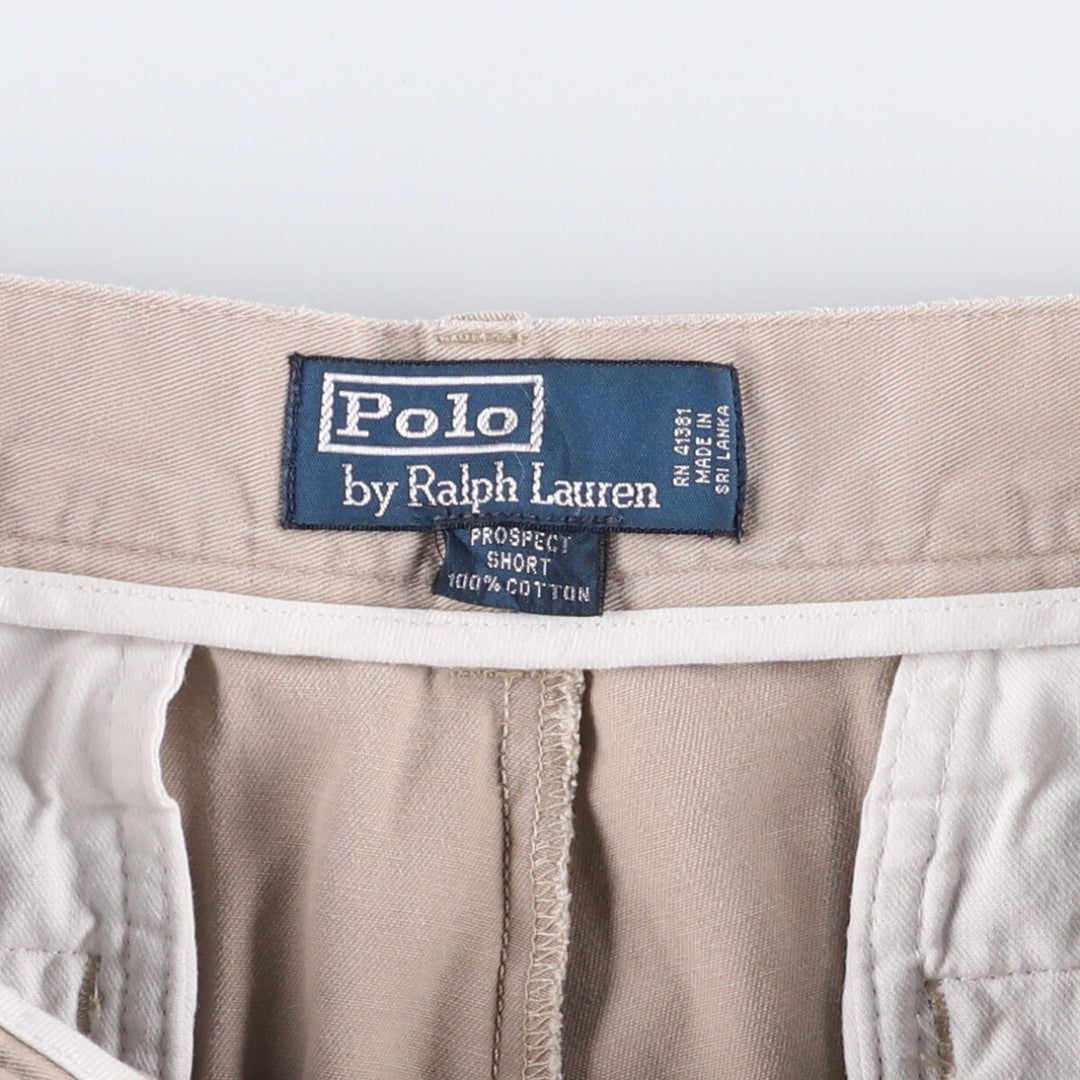 Ralph Lauren POLO by Ralph Lauren PROSPECT SHORT Chino shorts Short pants Men's W34 equivalent cotton Beige type Vintage Second Hand