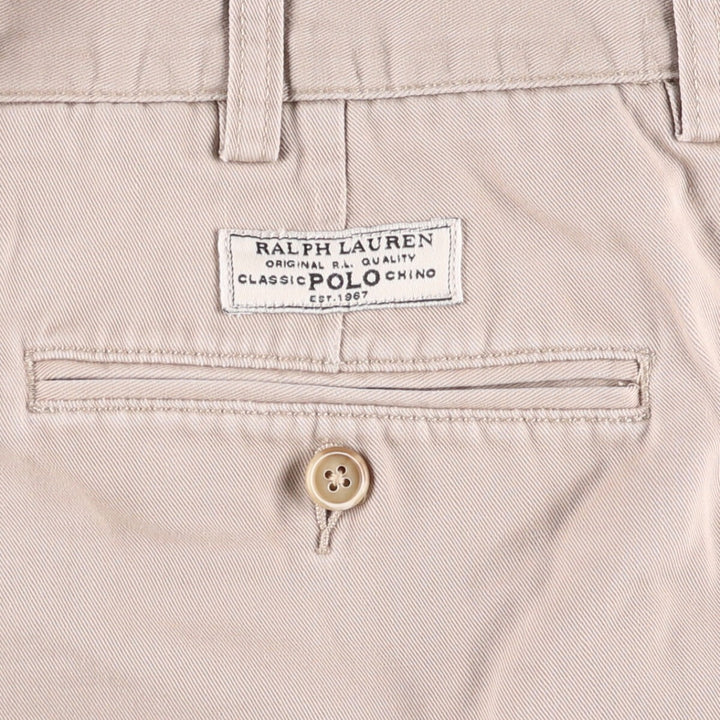 Ralph Lauren POLO by Ralph Lauren PROSPECT SHORT Chino shorts Short pants Men's W34 equivalent cotton Beige type Vintage Second Hand