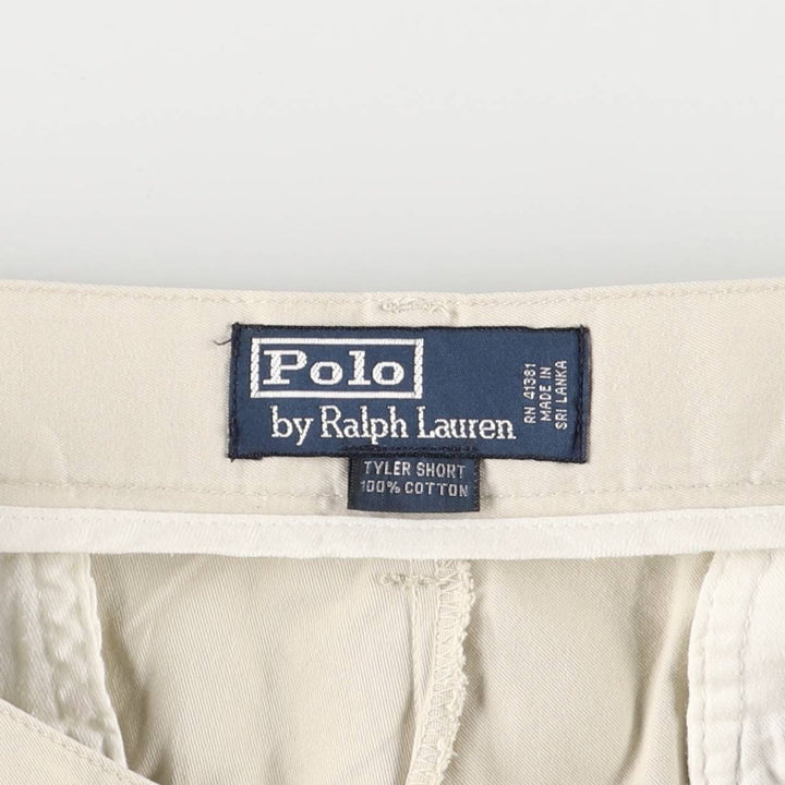 Ralph Lauren POLO by Ralph Lauren TYLER SHORT Two-pleat chino shorts, short pants, men's w35 equivalent cotton Beige type Vintage Second Hand