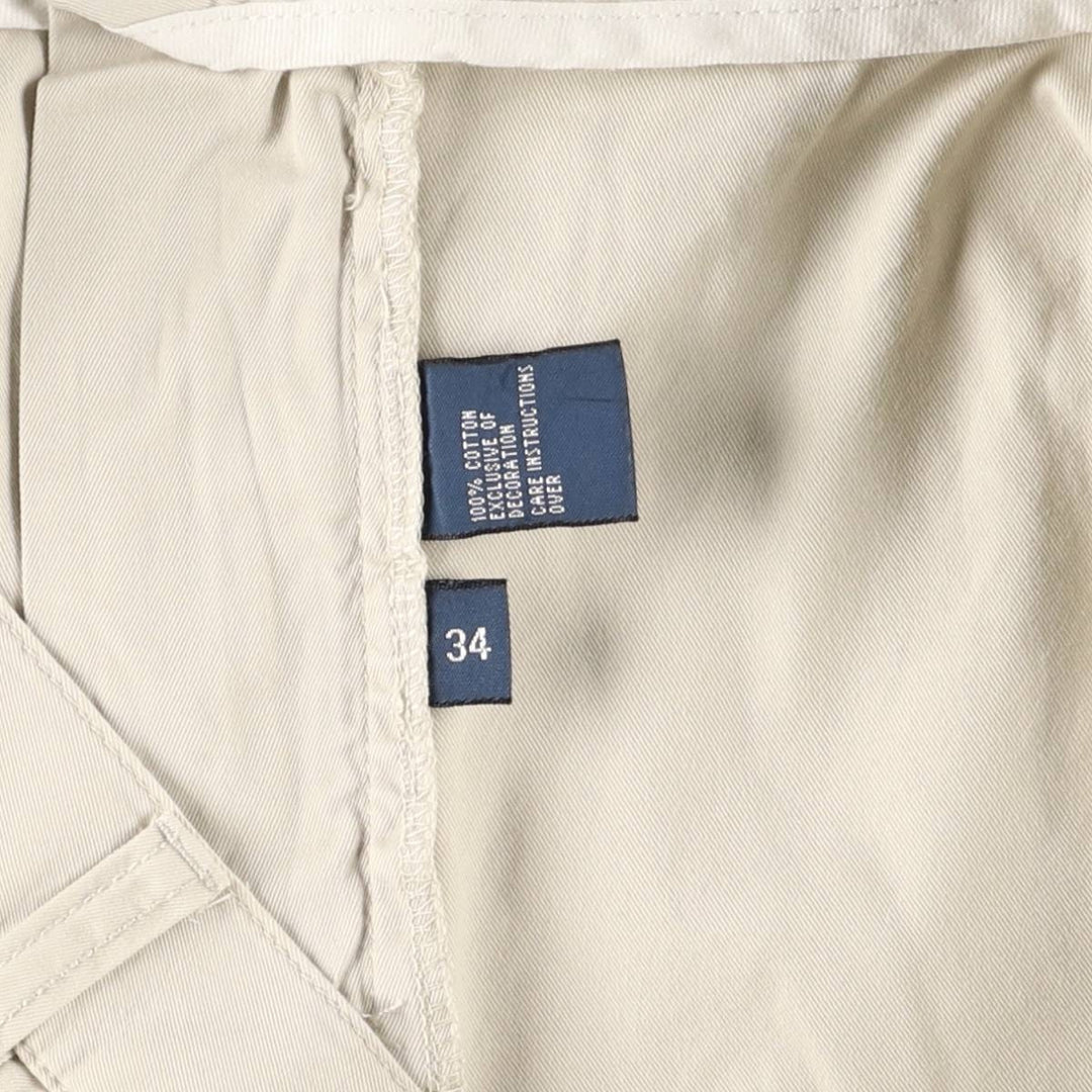 Ralph Lauren POLO by Ralph Lauren TYLER SHORT Two-pleat chino shorts, short pants, men's w35 equivalent cotton Beige type Vintage Second Hand