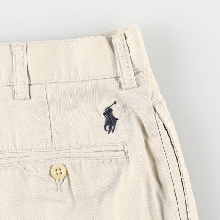 Ralph Lauren POLO by Ralph Lauren TYLER SHORT Two-pleat chino shorts, short pants, men's w35 equivalent cotton Beige type Vintage Second Hand