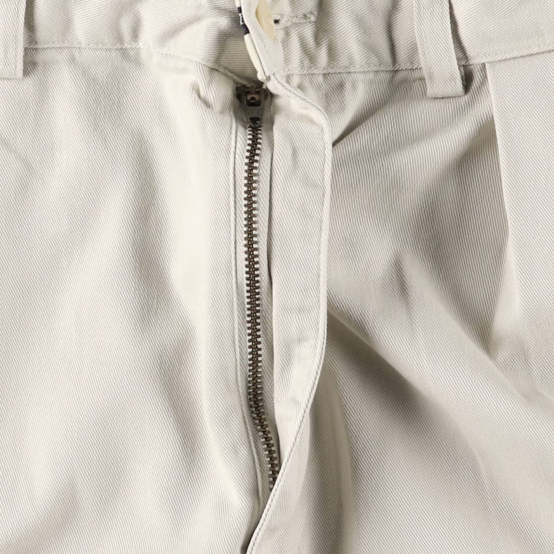 Ralph Lauren Polo Ralph Lauren Two-pleat Chino Shorts, Men's Size W34 cotton Beige type Vintage Second Hand