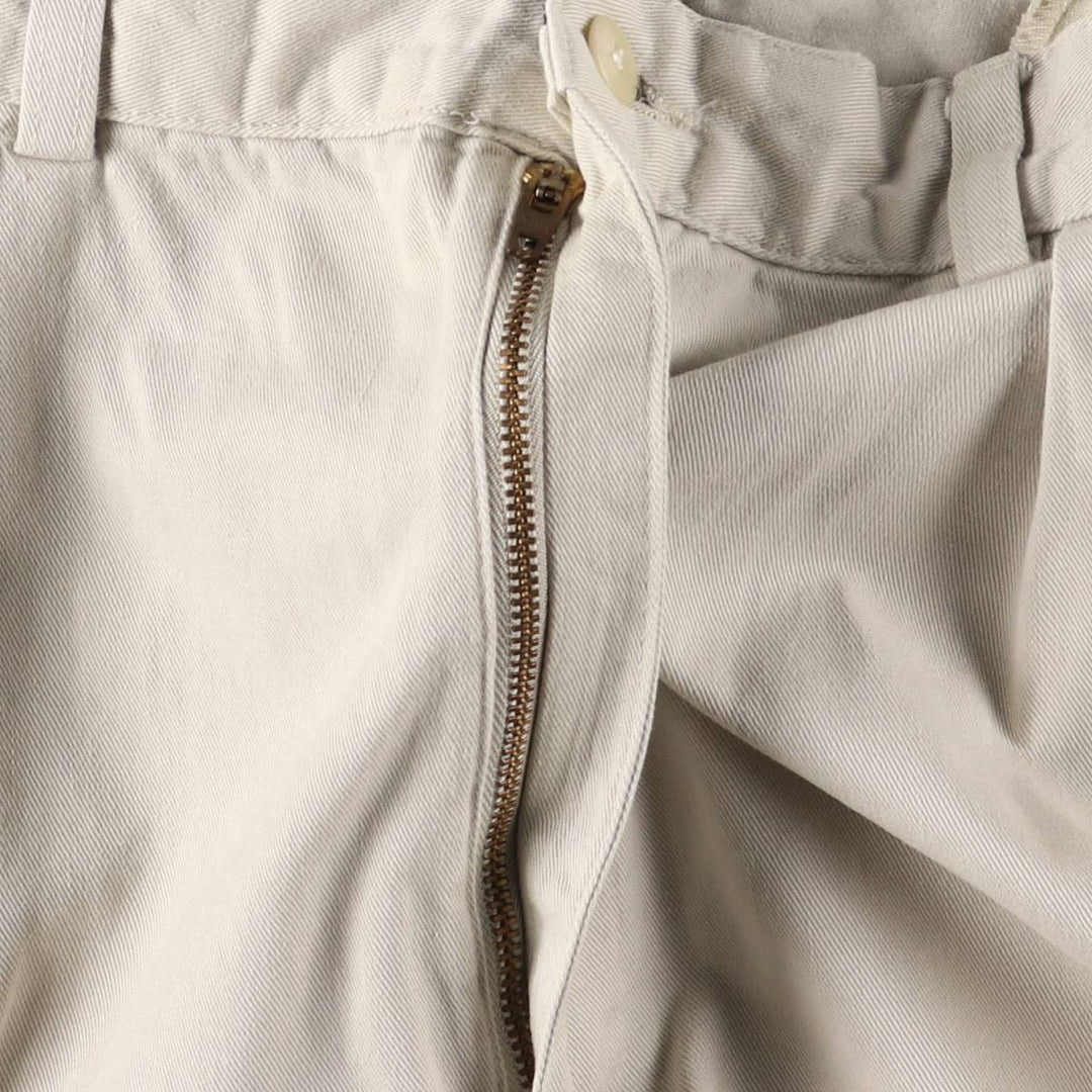 Ralph Lauren Polo Ralph Lauren Two-pleat Chino Shorts, Men's Size W36 cotton Beige type Vintage Second Hand