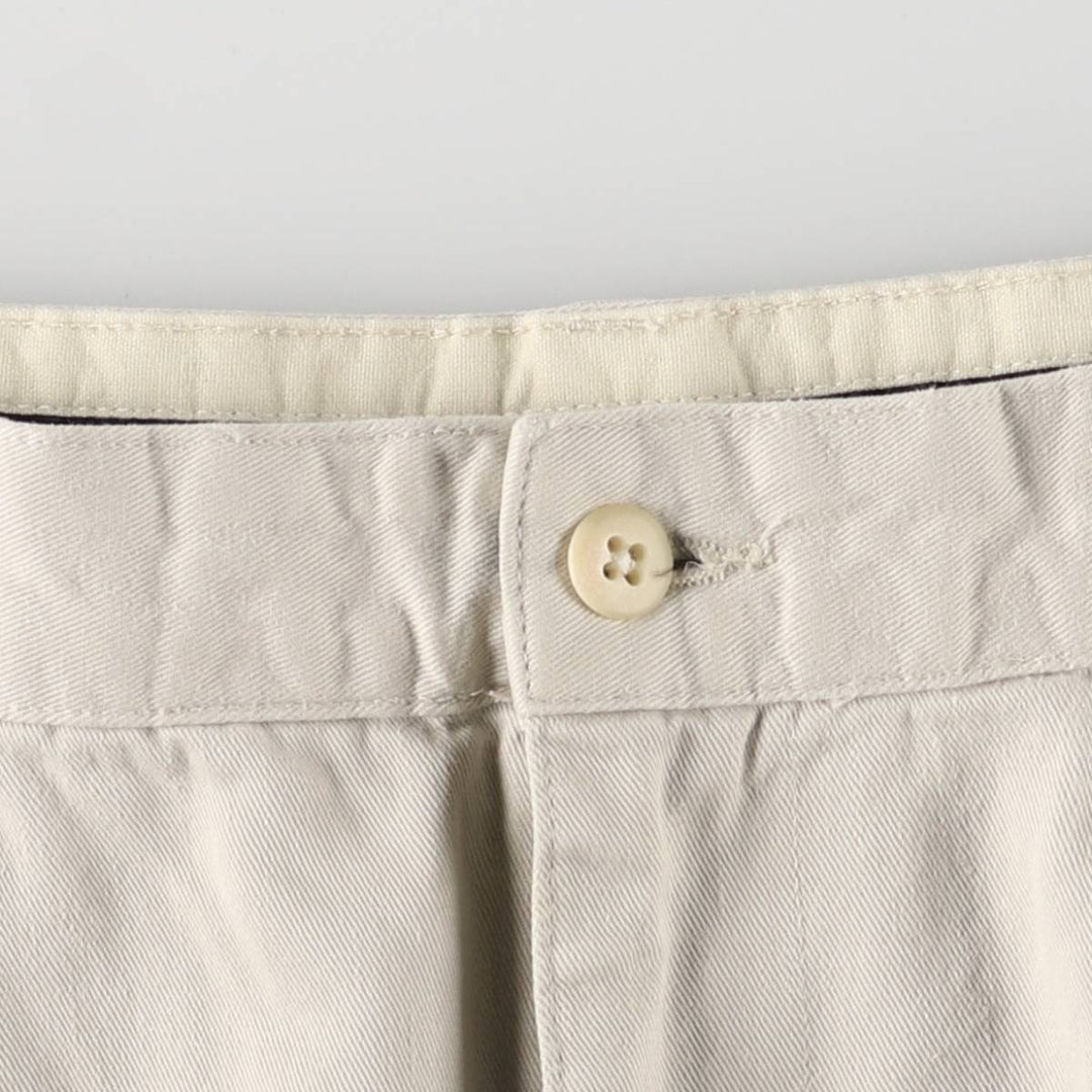 Ralph Lauren Polo Ralph Lauren Two-pleat Chino Shorts, Men's Size W36 cotton Beige type Vintage Second Hand