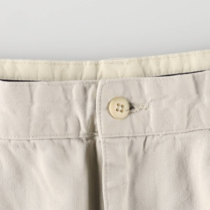 Ralph Lauren Polo Ralph Lauren Two-pleat Chino Shorts, Men's Size W36 cotton Beige type Vintage Second Hand