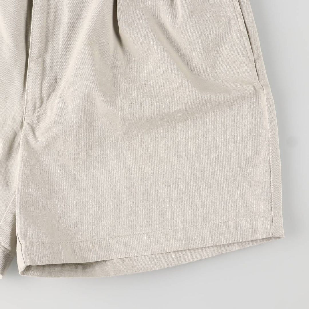 Ralph Lauren Polo Ralph Lauren Two-pleat Chino Shorts, Men's Size W36 cotton Beige type Vintage Second Hand