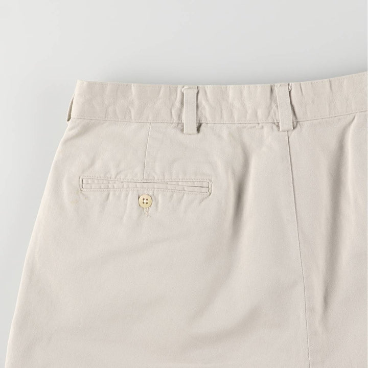 Ralph Lauren Polo Ralph Lauren Two-pleat Chino Shorts, Men's Size W36 cotton Beige type Vintage Second Hand