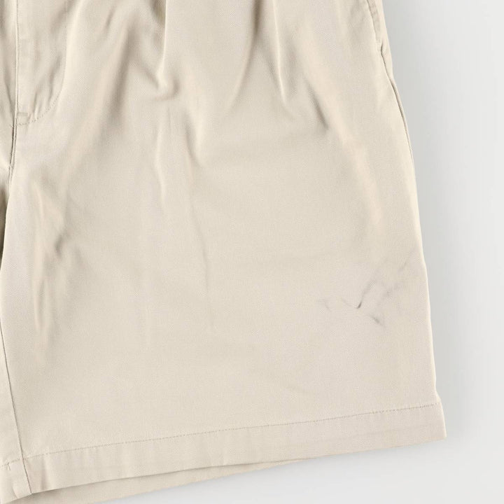Ralph Lauren Polo Ralph Lauren Two-pleat Chino Shorts, Men's Size W34 cotton Beige type Vintage Second Hand