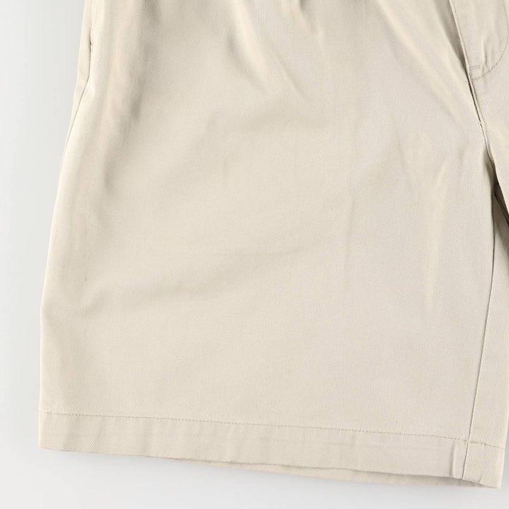 Ralph Lauren Polo Ralph Lauren Two-pleat Chino Shorts, Men's Size W34 cotton Beige type Vintage Second Hand