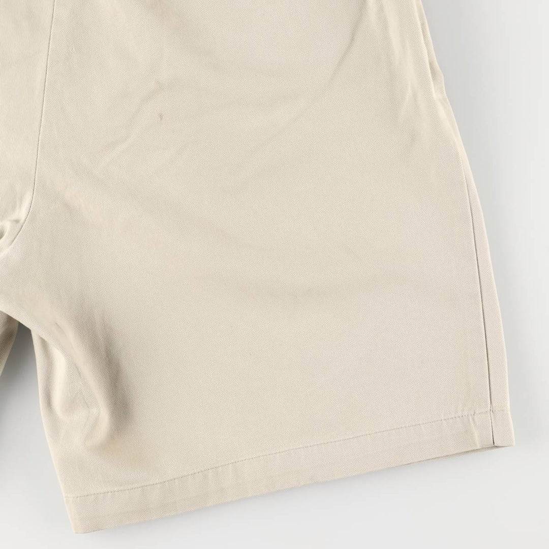 Ralph Lauren Polo Ralph Lauren Two-pleat Chino Shorts, Men's Size W34 cotton Beige type Vintage Second Hand