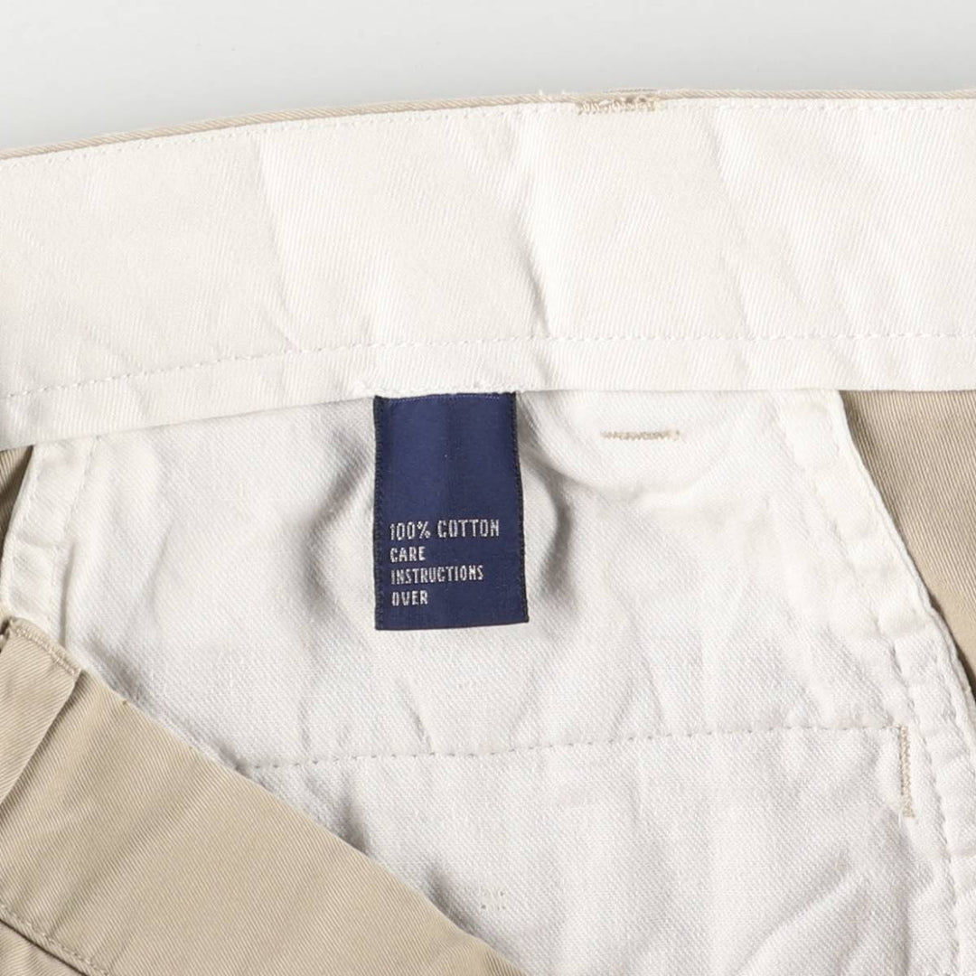 Ralph Lauren POLO GOLF Classic Golf Shorts, two-pleat chino shorts, men's size W37. cotton Beige type Vintage Second Hand