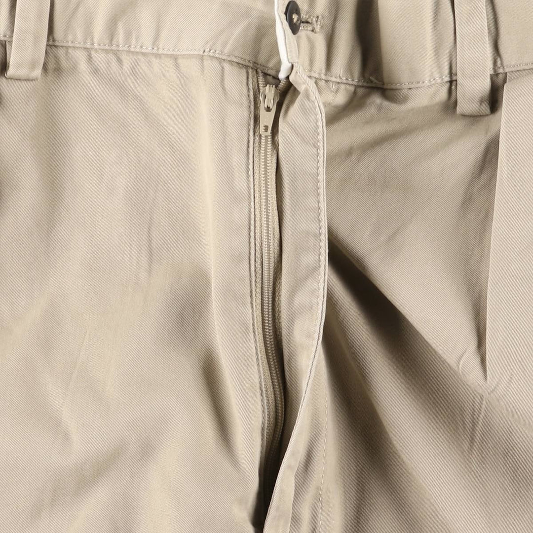 Ralph Lauren POLO GOLF Classic Golf Shorts, two-pleat chino shorts, men's size W37. cotton Beige type Vintage Second Hand