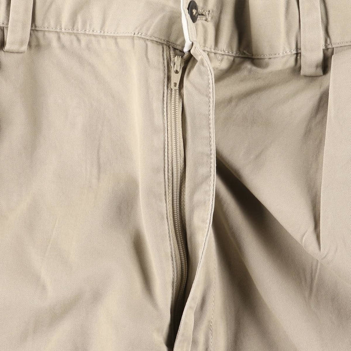 Ralph Lauren POLO GOLF Classic Golf Shorts, two-pleat chino shorts, men's size W37. cotton Beige type Vintage Second Hand