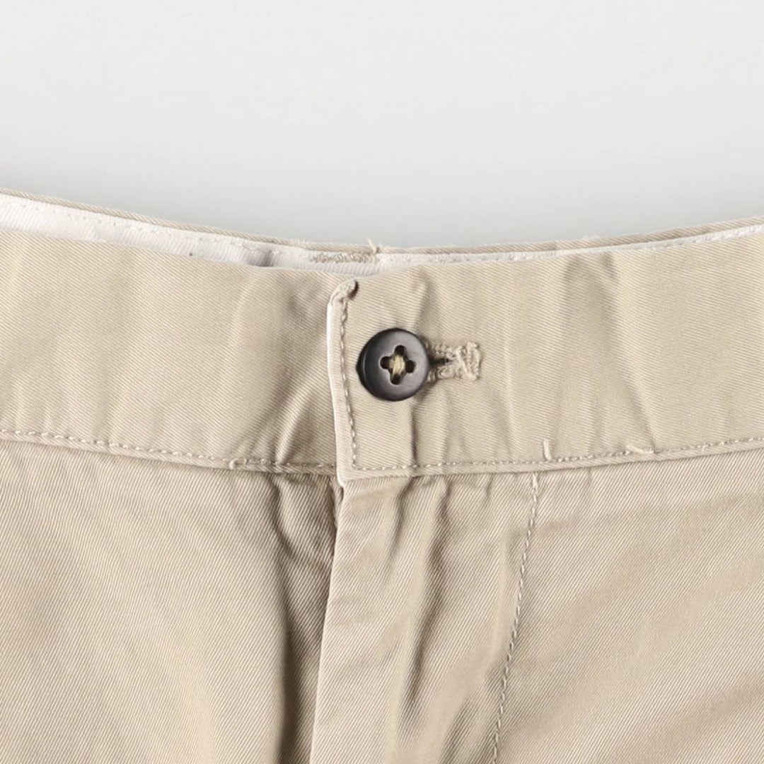 Ralph Lauren POLO GOLF Classic Golf Shorts, two-pleat chino shorts, men's size W37. cotton Beige type Vintage Second Hand