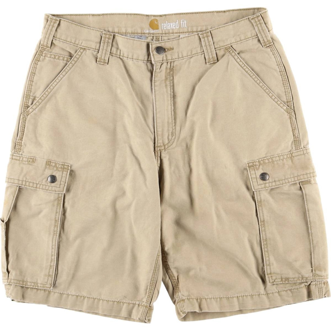Carhartt Relaxed Fit Duck Painter Shorts, Men's, Size W35 cotton Khaki type beige Vintage Second Hand