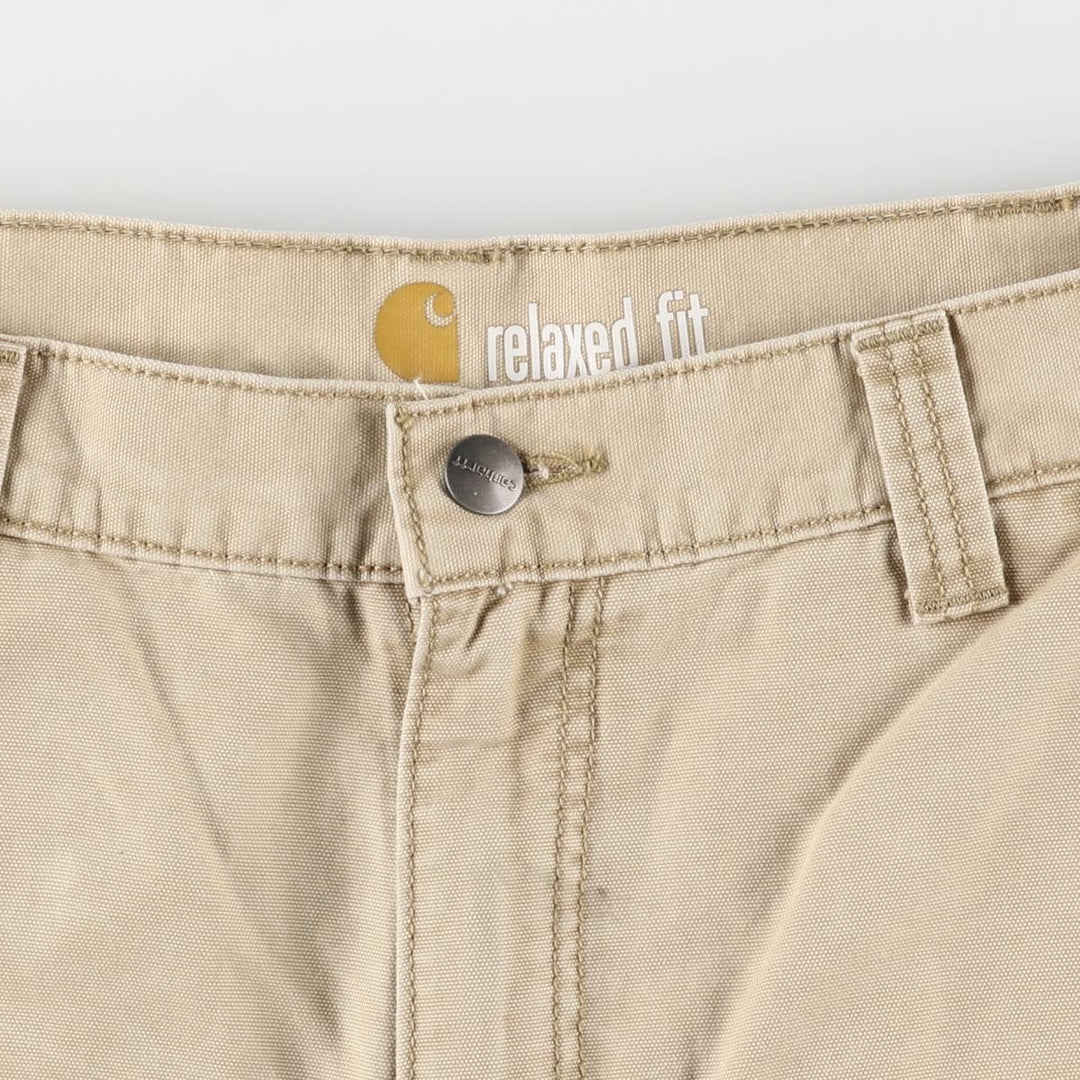 Carhartt Relaxed Fit Duck Painter Shorts, Men's, Size W35 cotton Khaki type beige Vintage Second Hand