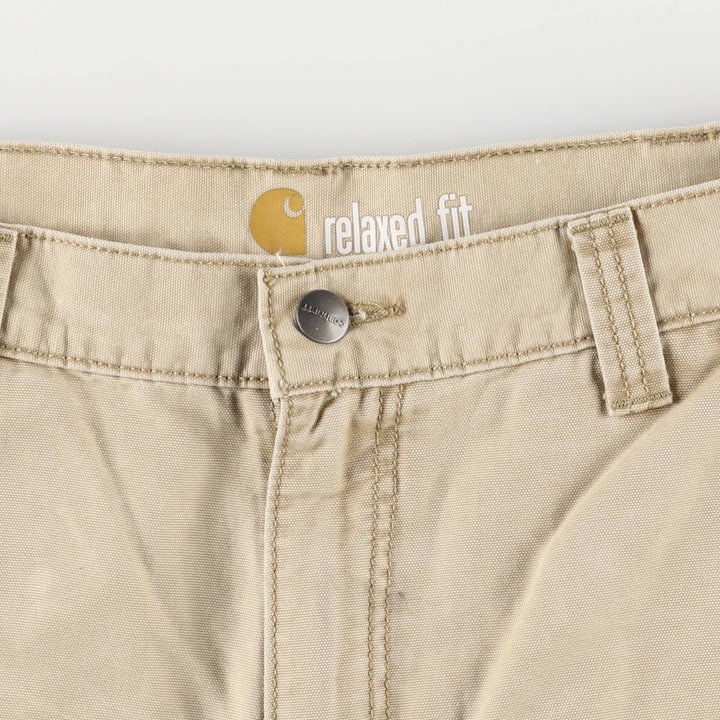Carhartt Relaxed Fit Duck Painter Shorts, Men's, Size W35 cotton Khaki type beige Vintage Second Hand