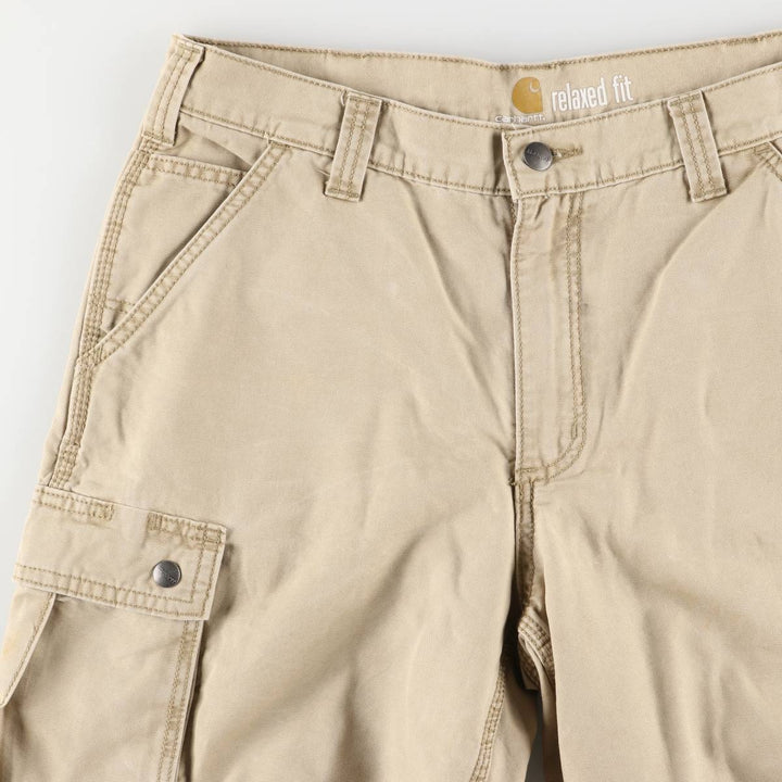 Carhartt Relaxed Fit Duck Painter Shorts, Men's, Size W35 cotton Khaki type beige Vintage Second Hand