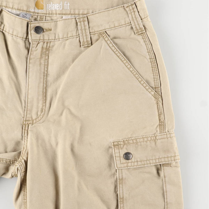 Carhartt Relaxed Fit Duck Painter Shorts, Men's, Size W35 cotton Khaki type beige Vintage Second Hand