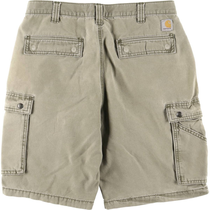 Carhartt Relaxed Fit Duck Painter Shorts, Men's, W34 equivalent cotton Khaki type Vintage Second Hand