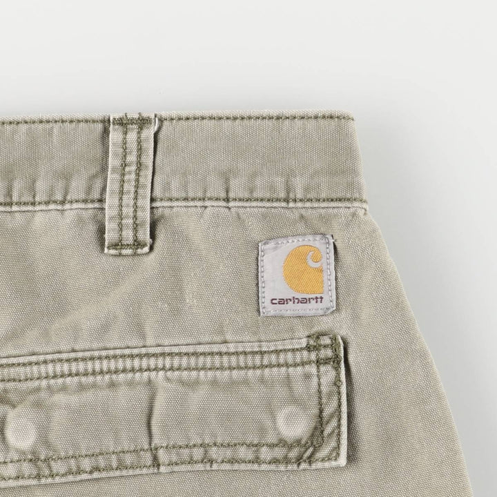Carhartt Relaxed Fit Duck Painter Shorts, Men's, W34 equivalent cotton Khaki type Vintage Second Hand
