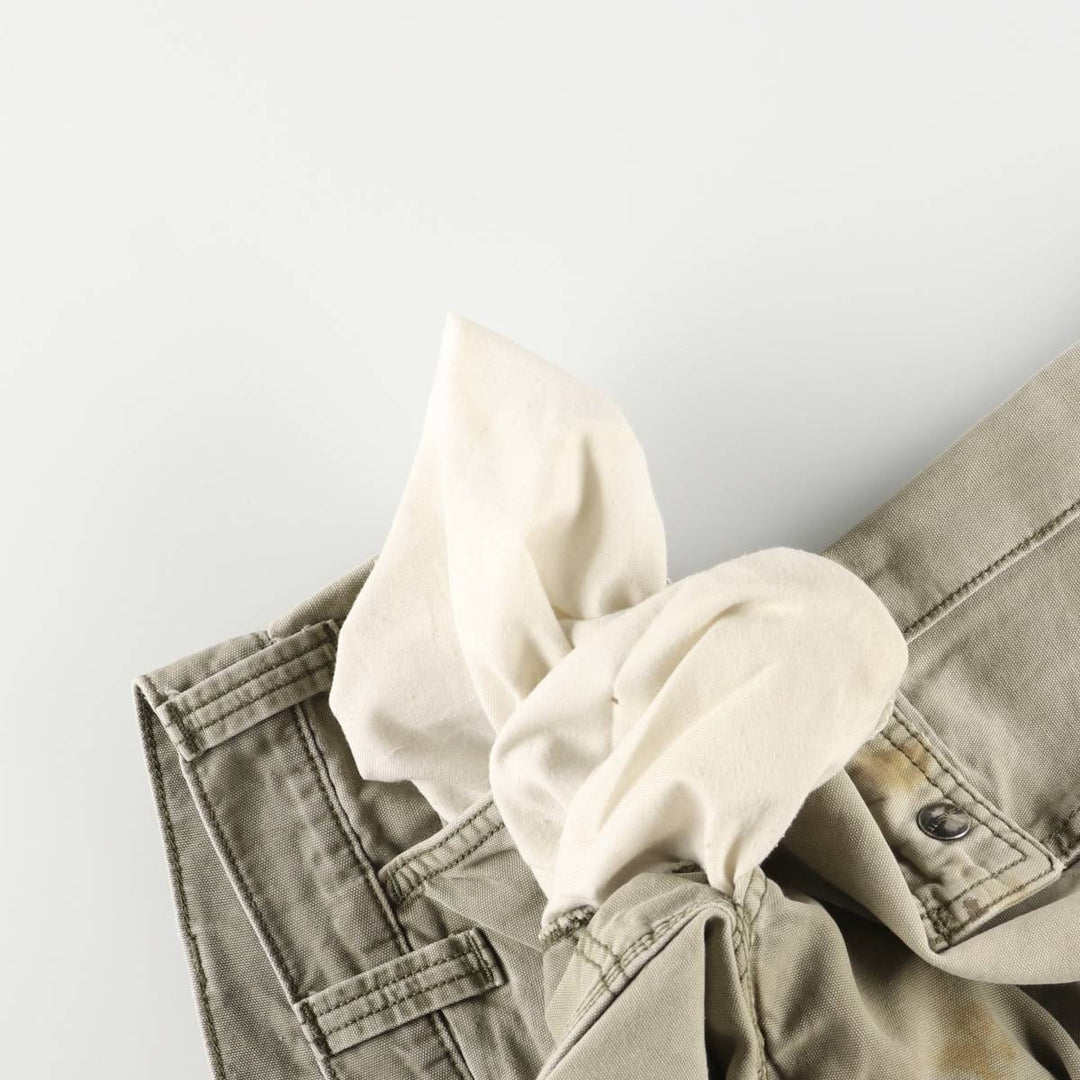Carhartt Relaxed Fit Duck Painter Shorts, Men's, W34 equivalent cotton Khaki type Vintage Second Hand