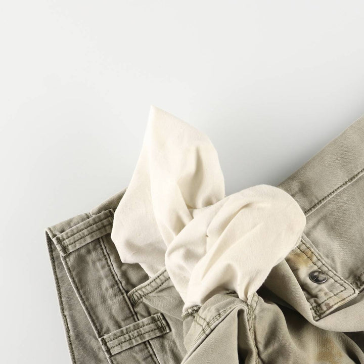 Carhartt Relaxed Fit Duck Painter Shorts, Men's, W34 equivalent cotton Khaki type Vintage Second Hand