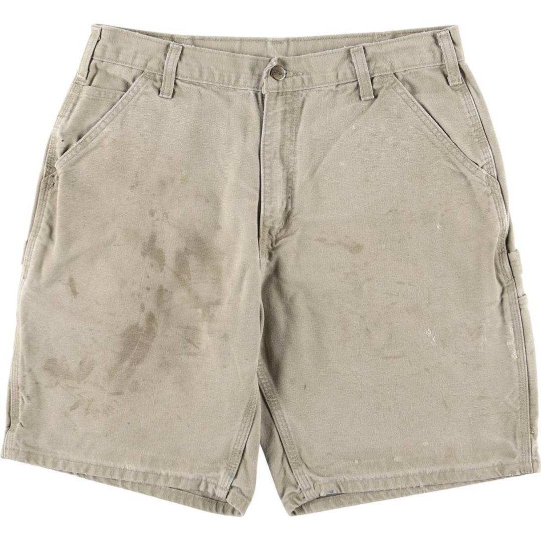 Carhartt Duck Painter Shorts, Shorts, Men's, W33 equivalent cotton Beige type Vintage Second Hand