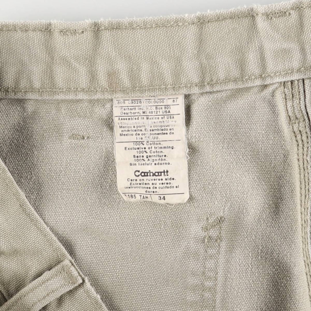 Carhartt Duck Painter Shorts, Shorts, Men's, W33 equivalent cotton Beige type Vintage Second Hand