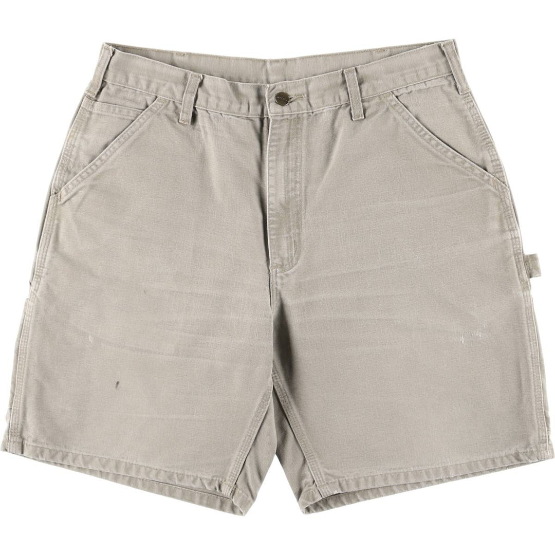 Carhartt Duck Painter Shorts, Shorts, Men's, W34 equivalent cotton pale white type Vintage Second Hand