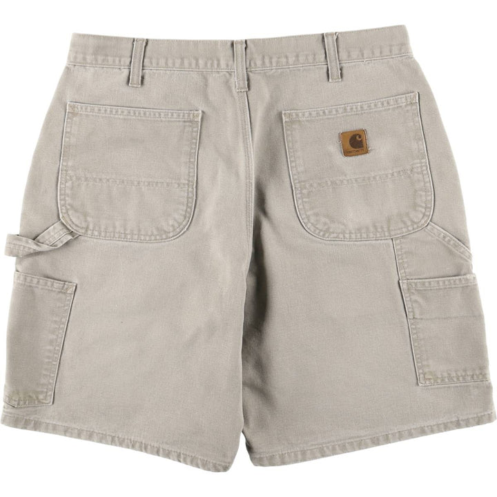 Carhartt Duck Painter Shorts, Shorts, Men's, W34 equivalent cotton pale white type Vintage Second Hand