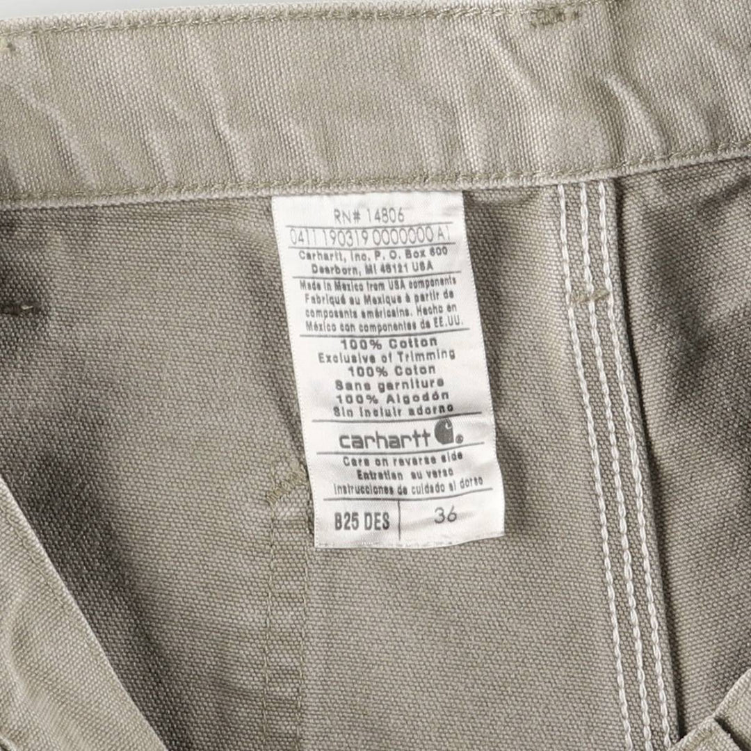 Carhartt Duck Painter Shorts, Shorts, Men's, W35 equivalent cotton Khaki type beige Vintage Second Hand