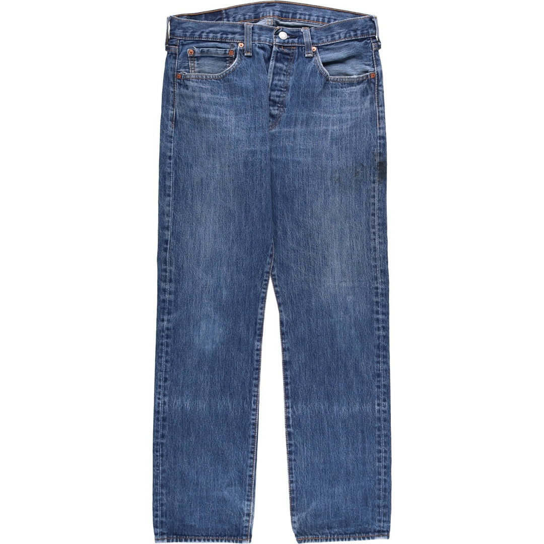 Levi's 501 straight denim pants for men, size W32 cotton blue type Vintage Second Hand