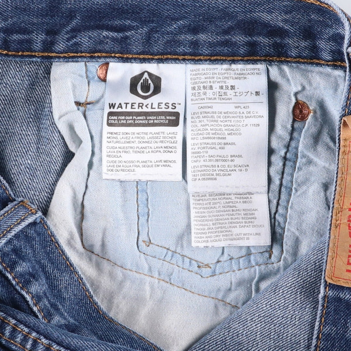 Levi's 501 straight denim pants for men, size W32 cotton blue type Vintage Second Hand