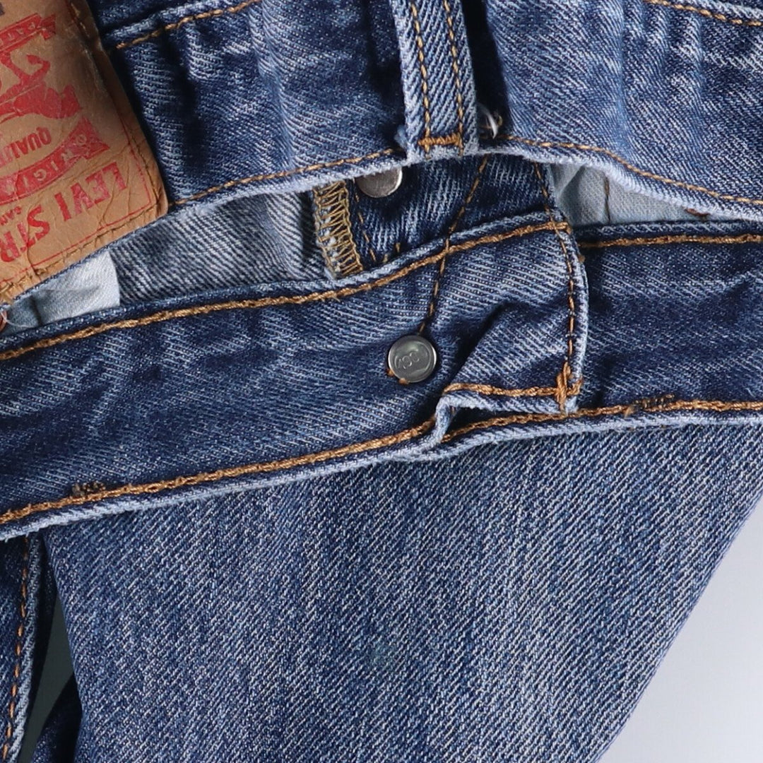 Levi's 501 straight denim pants for men, size W32 cotton blue type Vintage Second Hand